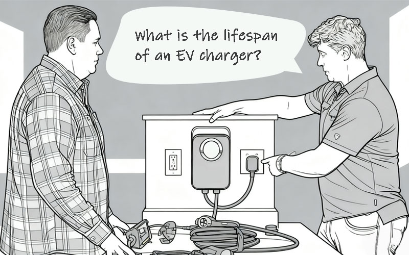 What is the lifespan of an EV charger?