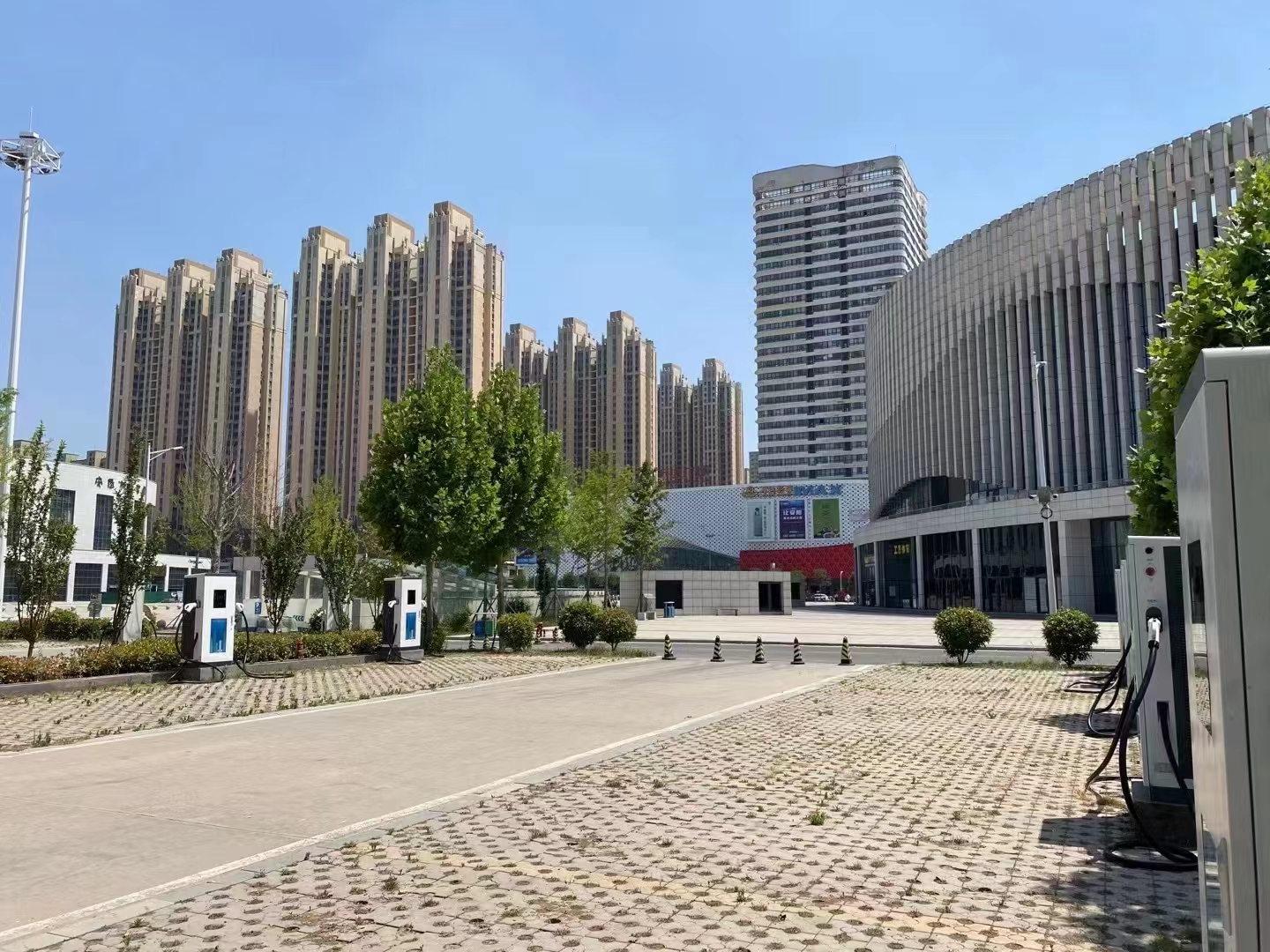 DC charging bays at the supplied Anyang project site