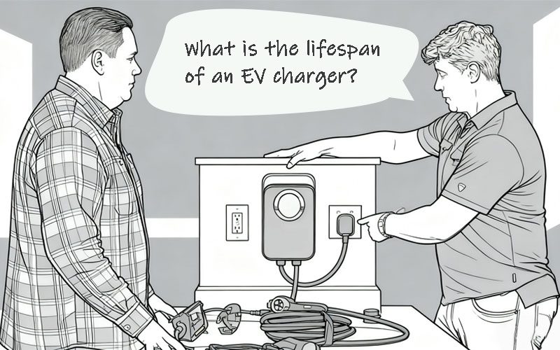 What is the lifespan of an EV charger?